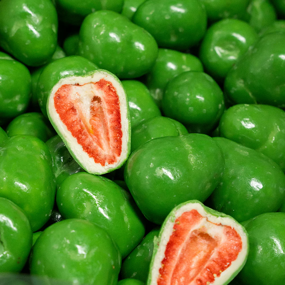 FD coated strawberry,Lime flavor Flavor