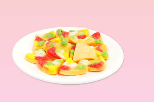 Freeze dried pizza candy