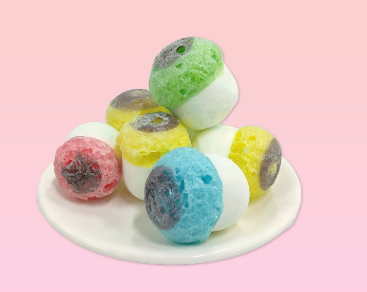 Freeze dried eyeball candy